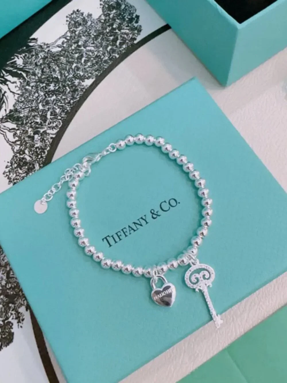 Tiffany & Co. Silver Beaded Bracelet